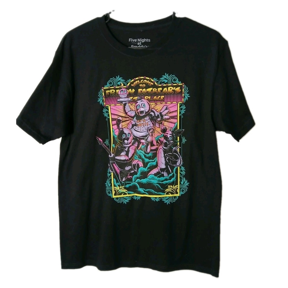 FNAF Freddy Fazbear's Pizza Place graphic T-Shirt 2023 release Hot Topic